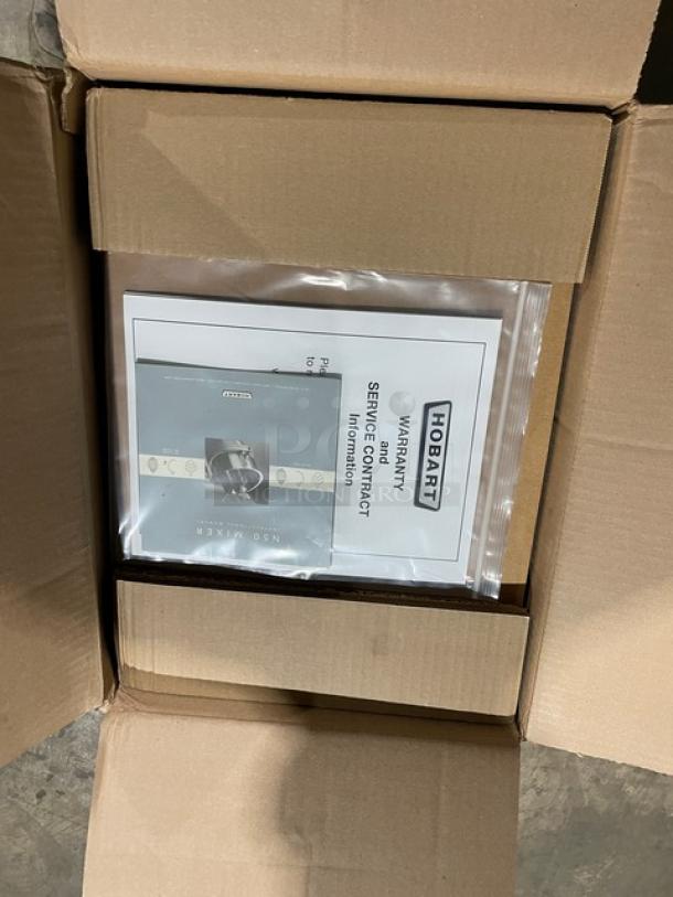 BRAND NEW! Hobart Commercial Gray Electric Powered Countertop/Stand/Bench Heavy-Duty Gear Driven 5 Qt. Planetary Mixer! With Flat Beater, Wire Whip & Dough Hook Attachments! With Stainless Steel Mixing Bowl! Model: N50-60 SN: 311649920! - Image 5 of 10