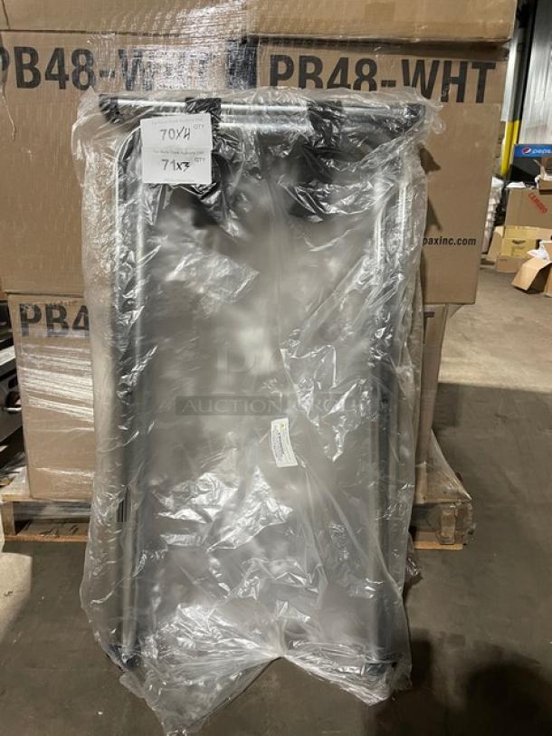 BRAND NEW! Commercial Chrome-Plated Folding Double-Bar Tray Stand! 3X Your Bid! - Image 2 of 7