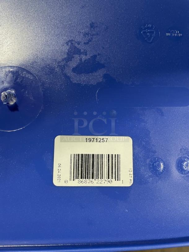 BRAND NEW! Rubbermaid Slim Jim Series Commercial Blue Rectangular 16 Gal. Trash/Waste Bin! Model: 1971257! 2X Your Bid! - Image 10 of 10