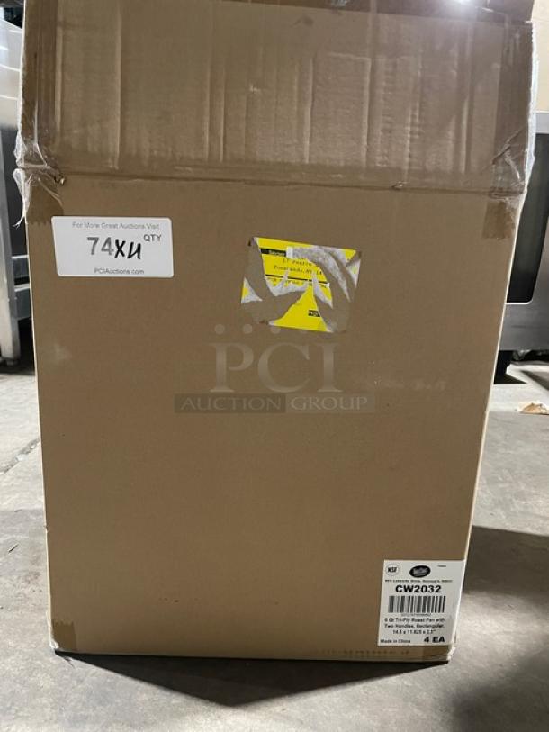 BRAND NEW! TableCraft Commercial Stainless Steel Rectangular 6 Qt. Roasting Pan! With Handles! Model: CW2032! 4X Your Bid! - Image 2 of 10