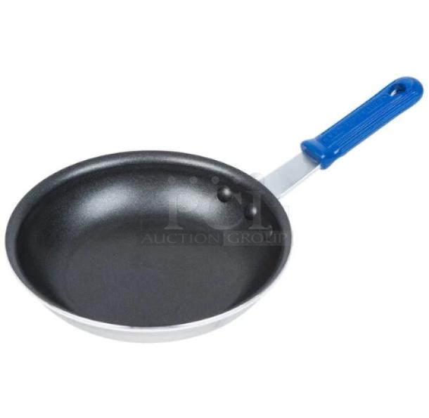BRAND NEW! Vollrath Wear-Ever Series Commercial Aluminum 7” Round Fry Pan! With CeramiGuard-II Non-Stick Coating! With Blue Grip Handle! Model: Z4007! 4X Your Bid! - Image 1 of 10