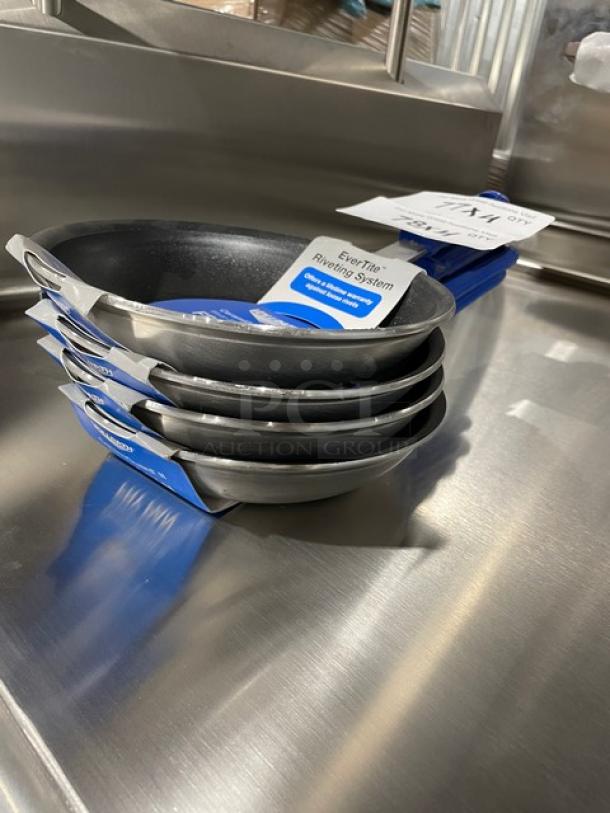 BRAND NEW! Vollrath Wear-Ever Series Commercial Aluminum 7” Round Fry Pan! With CeramiGuard-II Non-Stick Coating! With Blue Grip Handle! Model: Z4007! 4X Your Bid! - Image 3 of 10