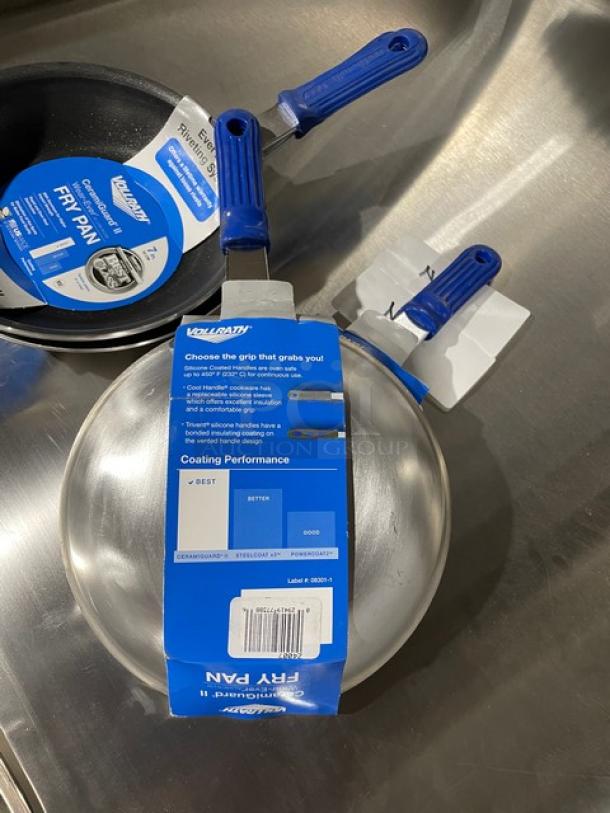 BRAND NEW! Vollrath Wear-Ever Series Commercial Aluminum 7” Round Fry Pan! With CeramiGuard-II Non-Stick Coating! With Blue Grip Handle! Model: Z4007! 4X Your Bid! - Image 5 of 10