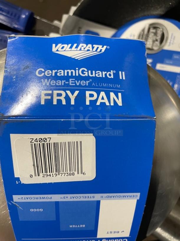 BRAND NEW! Vollrath Wear-Ever Series Commercial Aluminum 7” Round Fry Pan! With CeramiGuard-II Non-Stick Coating! With Blue Grip Handle! Model: Z4007! 4X Your Bid! - Image 10 of 10