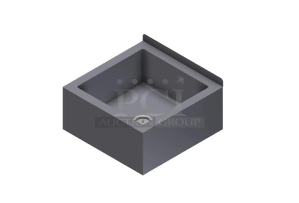 BRAND NEW! Winholt Commercial Stainless Steel Single Compartment Mop Sink! With 2" Back Splash! With Drain Basket! - Image 1 of 6
