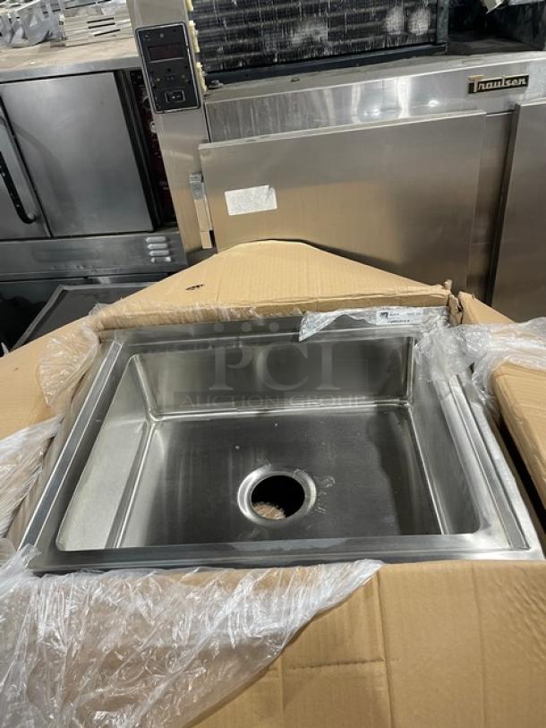 BRAND NEW! John Boos Commercial Stainless Steel Floor Mounted 20"x16" Single Compartment 6" Deep Mop Sink! - Image 5 of 8