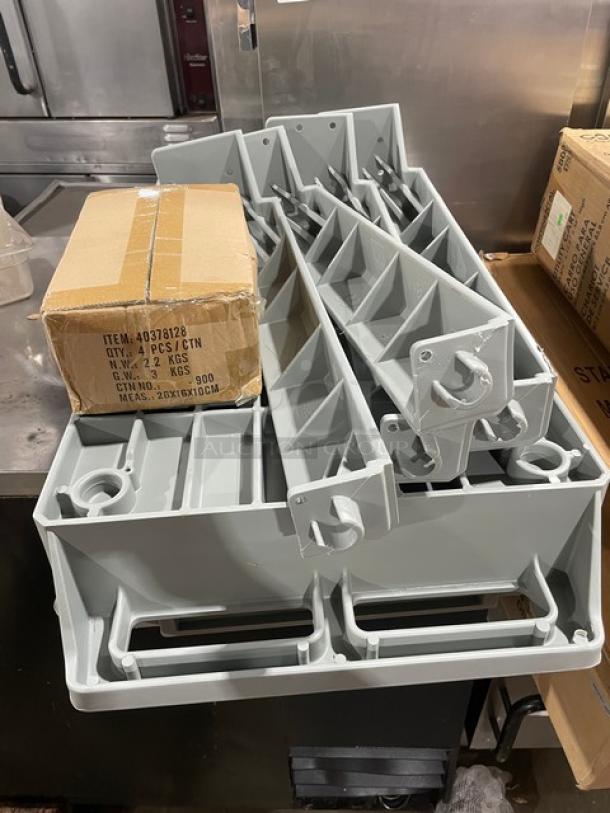 BRAND NEW! Continental Commercial Gray Heavy Duty 2-Tier Utility Cart! Model: 5800GY! - Image 4 of 6