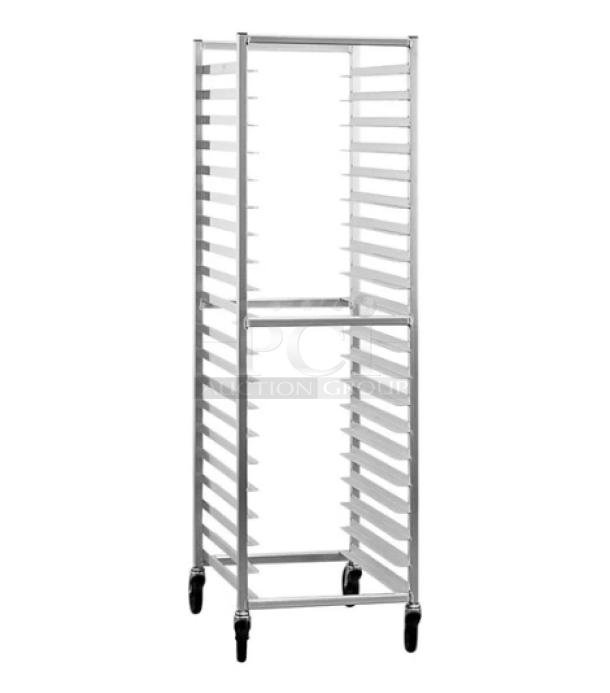 BRAND NEW! New Age Industrial Commercial Aluminum 20-Pan End Load Bunn/Pan Rack! Model: 6331! On Casters! - Image 1 of 1