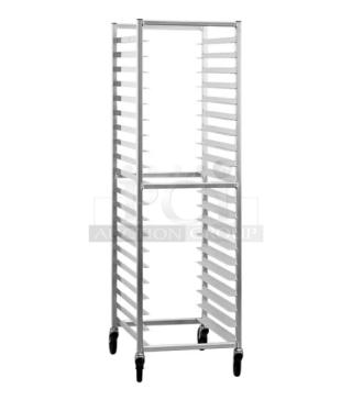 BRAND NEW! New Age Industrial Commercial Aluminum 20-Pan End Load Bunn/Pan Rack! Model: 6331! On Casters! - Item #1193872
