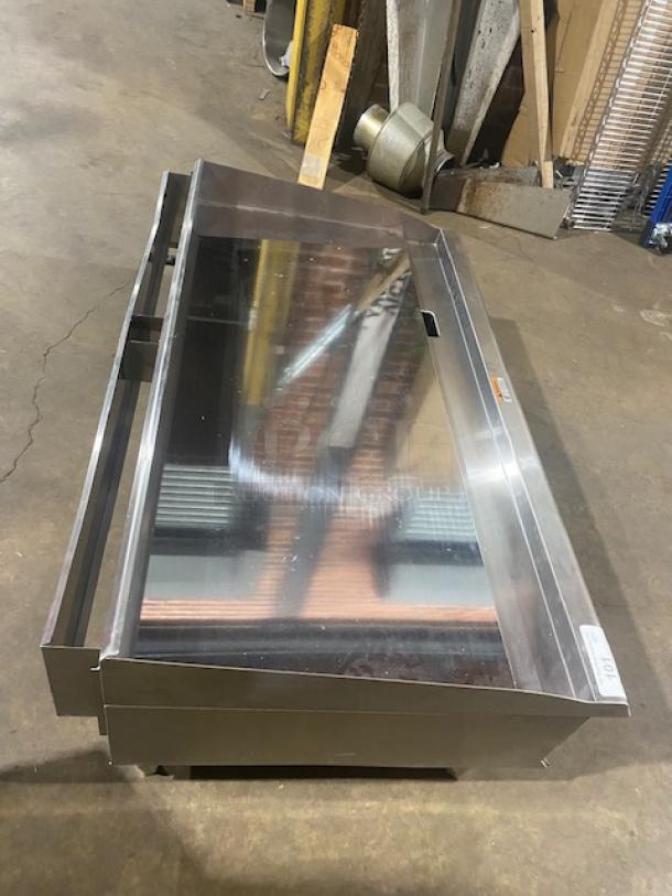 NEW! SCRATCH-N-DENT! CPG Ultra Series Commercial Stainless Steel Natural Gas Powered Countertop 48" Chrome Plated Flat Griddle! With Thermostatic Controls! With Back & Side Splash! Model: 351GTUCPG48N SN: 2311008118! On Legs! - Image 5 of 9