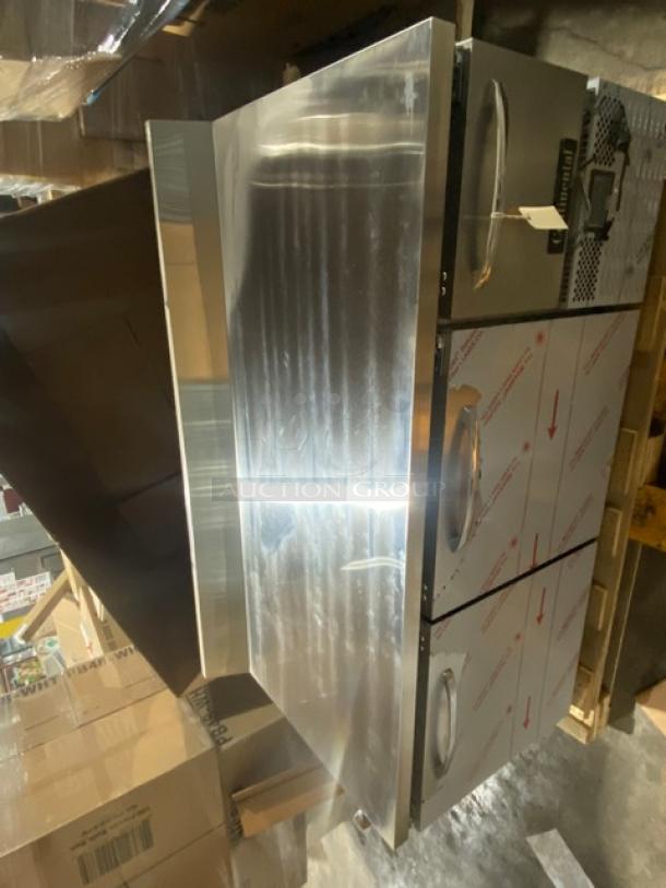 BRAND NEW! Continental Commercial Stainless Steel 2-1/2 Door 68" Extra-Deep Worktop Freezer! With Back Splash! Model: FA68NBS SN: 161C2349! 115V 1 Phase! - Image 5 of 11