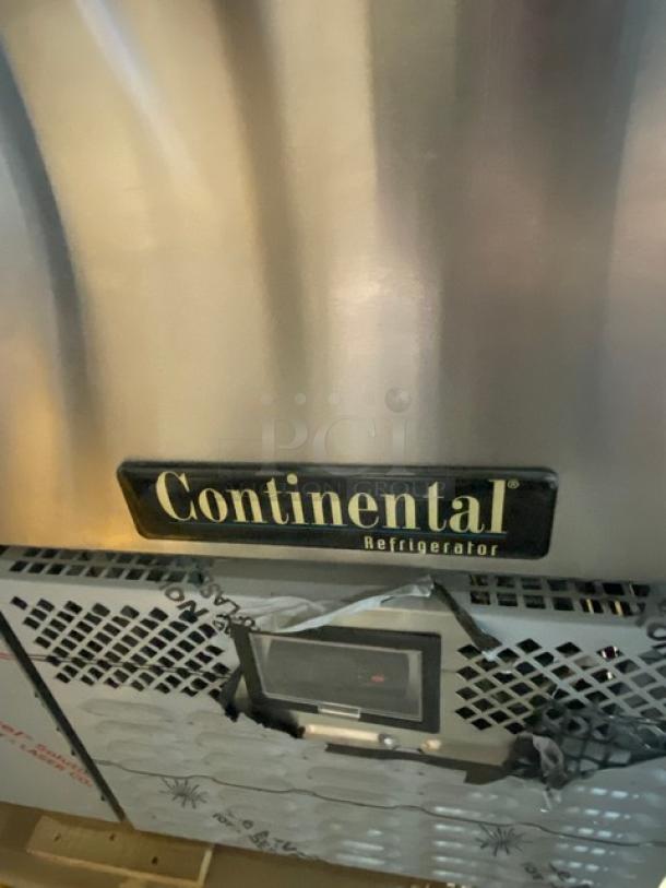 BRAND NEW! Continental Commercial Stainless Steel 2-1/2 Door 68" Extra-Deep Worktop Freezer! With Back Splash! Model: FA68NBS SN: 161C2349! 115V 1 Phase! - Image 10 of 11