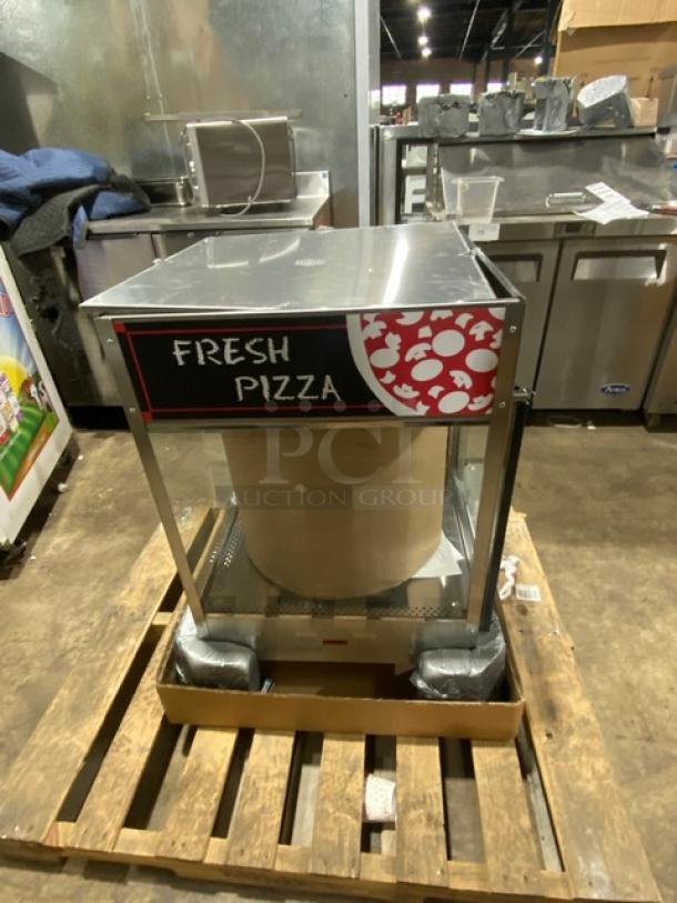 BRAND NEW! Nemco Commercial Stainless Steel Electric Powered Countertop 3-Tier Heated Pizza Merchandiser Display Case! With 18" Rotating Display Rack! Model: 6451 SN: 24072407! 120V! - Image 7 of 11