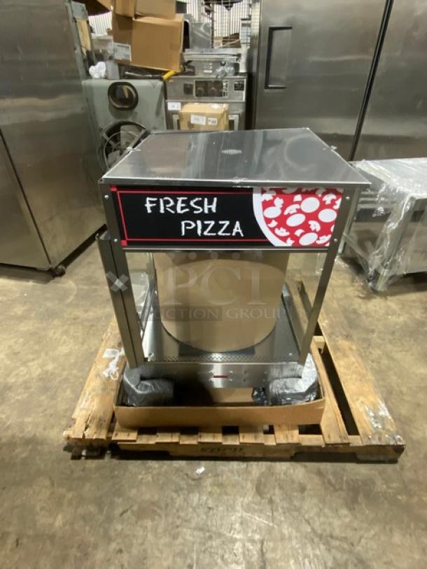 BRAND NEW! Nemco Commercial Stainless Steel Electric Powered Countertop 3-Tier Heated Pizza Merchandiser Display Case! With 18" Rotating Display Rack! Model: 6451 SN: 24072407! 120V! - Image 9 of 11