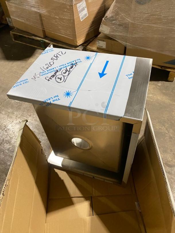 BRAND NEW! Winholt Commercial Stainless Steel Single Compartment Mop Sink! With 2" Back Splash! With Drain Basket! - Image 4 of 6