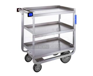 BRAND NEW! Lakeside Commercial Stainless Steel Heavy Duty 3-Tier Utility/Bussing Cart! With 700 Lb. Capacity! Model: 522! On Casters!