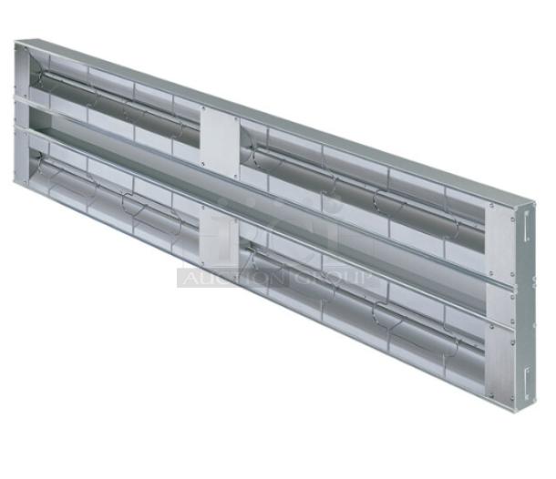 BRAND NEW! Hatco Glo-Ray Series Commercial Aluminum Electric Powered 60" Dual High Wattage Infrared Warmer! Model: GRAH-60D SN: 6204251943! 120V 1 Phase! - Image 1 of 1
