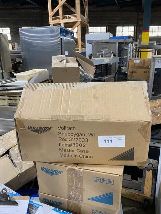 BRAND NEW! Vollrath Optio Series Commercial Stainless Steel 6-3/4 Qt. Sauce Pot! With Handled Low-Dome Cover! 2 Per Case! Model: 3902! ALL ONE MONEY! - Image 2 of 8