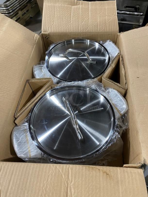 BRAND NEW! Vollrath Optio Series Commercial Stainless Steel 6-3/4 Qt. Sauce Pot! With Handled Low-Dome Cover! 2 Per Case! Model: 3902! ALL ONE MONEY! - Image 8 of 8