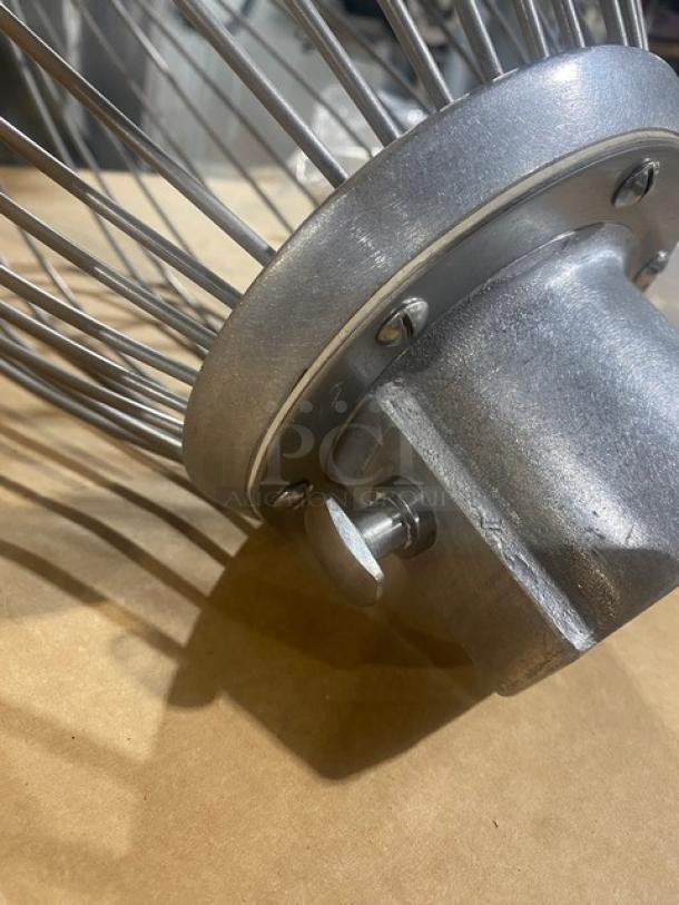 BRAND NEW Hobart Legacy 80 Qt. Wire Whip Attachment, Model DWHIP-HL80, stainless steel, commercial use.