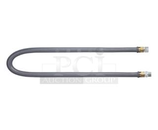 Brand new Dormont W75BP60 water connector hose, 3/4" x 60", coated, durable fittings, ideal for commercial use.