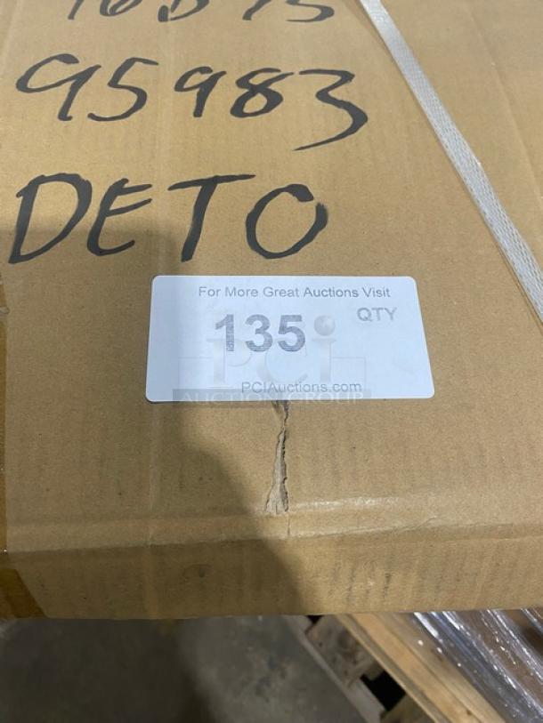 Brand new John Boos stainless steel 63" x 18" wall-mount dishrack, model BHS1863-TS, in original packaging. Visible label with auction info.