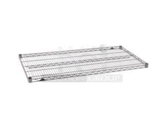 Brand new Metro Super Erecta Series 48"x18" wire shelf, model 1848NK4, gray Metroseal, 800 lb capacity. 4 per case.