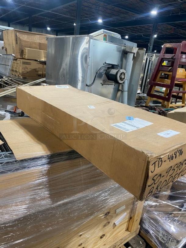 Brand new Metro Super Erecta Series 48"x18" wire shelf, sealed box, model 1848NK4, 800 lb. capacity, 4 per case.
