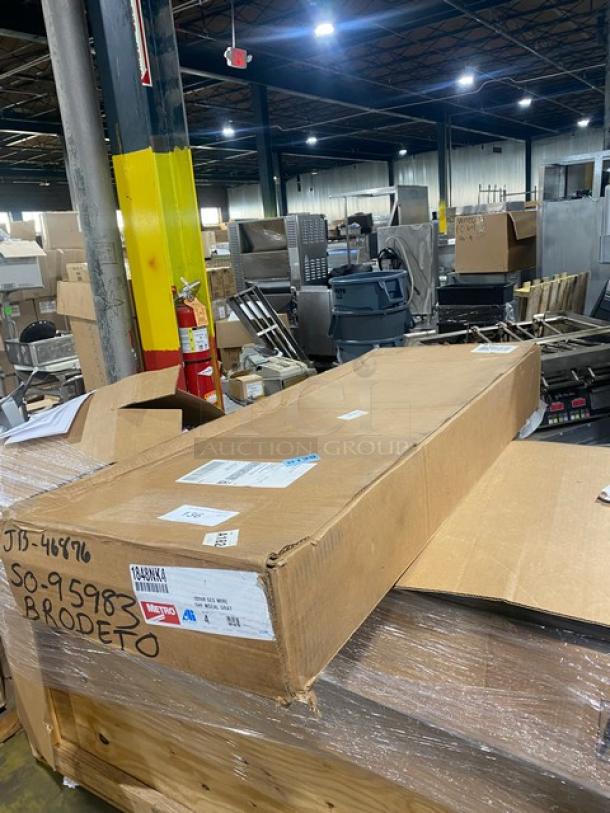 BRAND NEW Metro Super Erecta Series 48"x18" wire shelf in box. Model: 1848NK4, Metroseal finish, 800 lb. capacity, 4 per case.