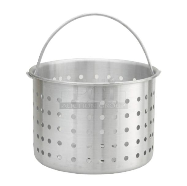 Winco Commercial Aluminum 20 Qt. Perforated Steamer Basket, Model ALSB-20, brand new condition.