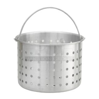 Winco Commercial Aluminum 20 Qt. Perforated Steamer Basket, Model ALSB-20, brand new condition.