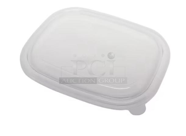 Brand new, full pallet of World Centric Ingeo Series compostable box lids, model CTLCS3, 8.8"x6.8", clear fiber, 400/case.