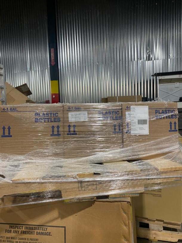 Brand new full pallet of Gaylord GL-G510EF exhaust hood system cleaner, 1-gal bottles, 4 per case, eco-friendly.