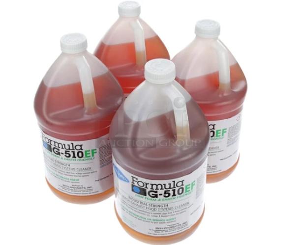 Brand new Gaylord GL-G510EF exhaust hood system cleaner, 1-gallon bottles, low foam, earth-friendly, 4 per case.