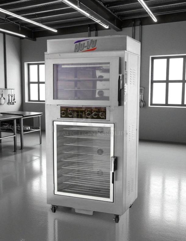 Great Condition - NuVU Model SUB-123 Double Deck Electric Oven Proofer Combo 120/240V, 3 Phase - Tested & Working! - Image 1 of 7