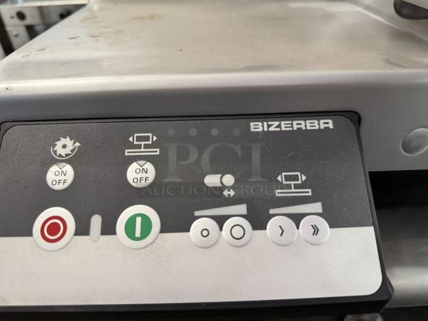 Great Buy - Bizerba Model L-22 Automatic Gravity Feed Meat Slicer w/ 13" Blade, Safety Illuminated Dial, Aluminum, 1/2 hp 120V. 1Ph. - Tested & Working - Image 4 of 5