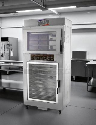 Perfect Condtion -  NuVU Model SUB-123P Double Deck Electric Oven Proofer Combo - 120/240V, 3 Phase - Tested & Working