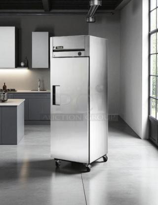 Great Condition - True TM-24 Top Mount 24 Cu.Ft Commercial Cooler Stainless Swing Door - Tested & Working