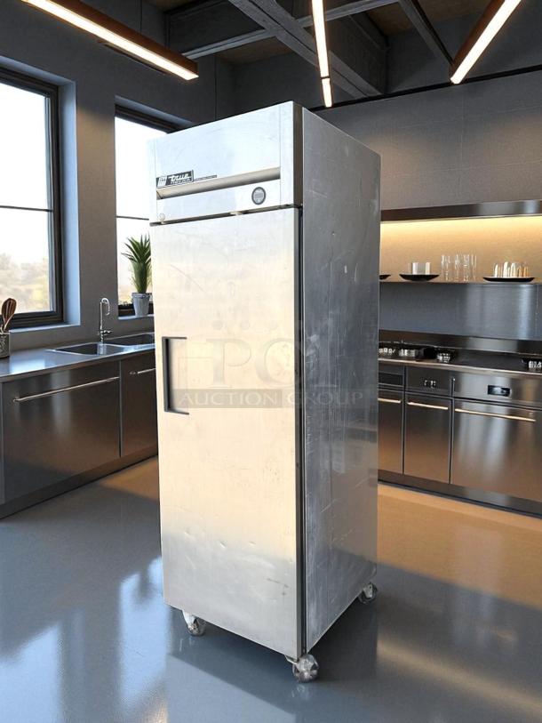 Great Condition - True TM-24 Top Mount 24 Cu.Ft Commercial Cooler Stainless Swing Door - Tested & Working - Image 3 of 6