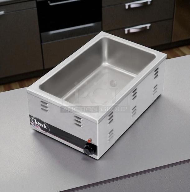 Great Condition - APW Wyott W-43V Countertop Food Warmer - Wet w/ (4) 1/3 Pan Wells, 120v - Tested & Working - Image 1 of 6