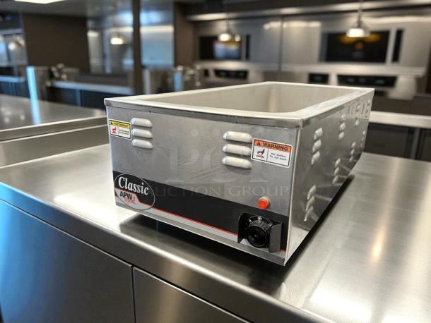 Great Condition - APW Wyott W-43V Countertop Food Warmer - Wet w/ (4) 1/3 Pan Wells, 120v - Tested & Working - Image 2 of 6