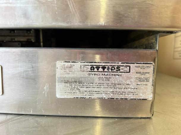 Good Condition - Attias GRY-4 - Gyro & Shawarma Machine - 4 Burners - 1 Spit - Tested & Working - Image 5 of 5