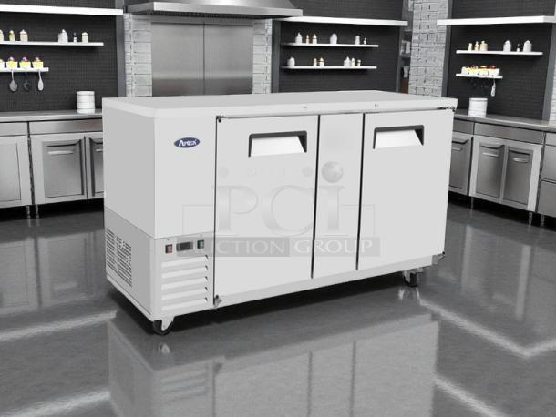 Great Condition - Atosa MBB69GR Atosa Back Bar Cooler Two-section 115v. 1ph. - Tested & Working - Image 1 of 7