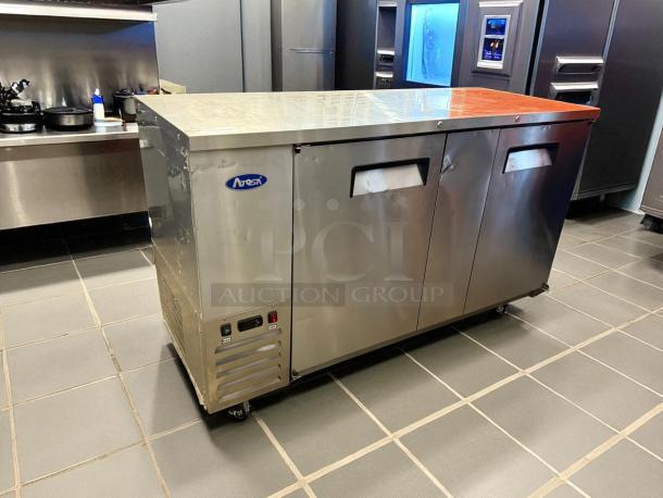 Great Condition - Atosa MBB69GR Atosa Back Bar Cooler Two-section 115v. 1ph. - Tested & Working - Image 2 of 7