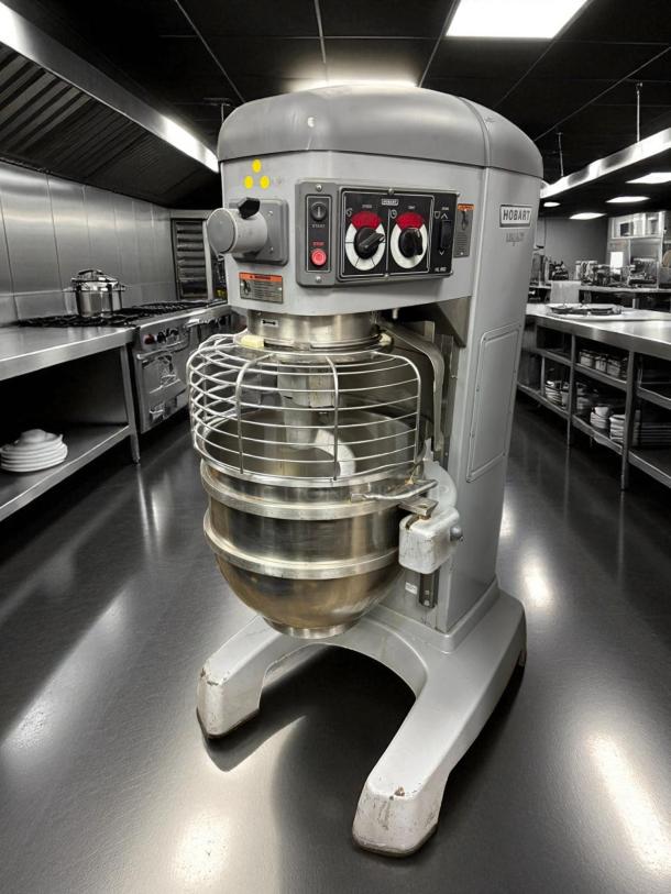 WOW - Hobart HL662-1 Legacy 60-Quart 2-Speed 2.7 HP Commercial Pizza Dough Mixer Without Attachments, 200-240 Volts, 3-phase/1-phase - Tested & Working - Image 2 of 6