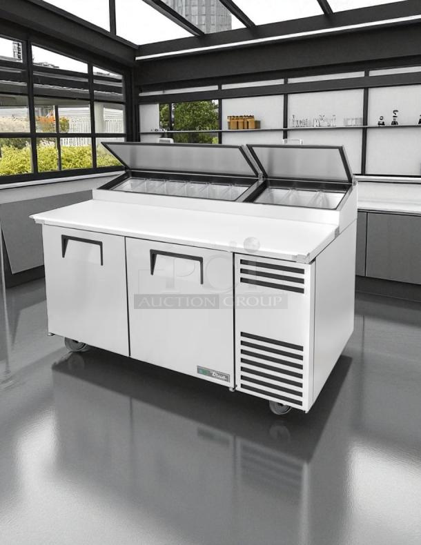 WOW Great buy! - True TPP-AT-67-HC 67" TPPAT Series Pizza Prep Table w/ Refrigerated Base, 115v - Tested & Working - Image 1 of 7
