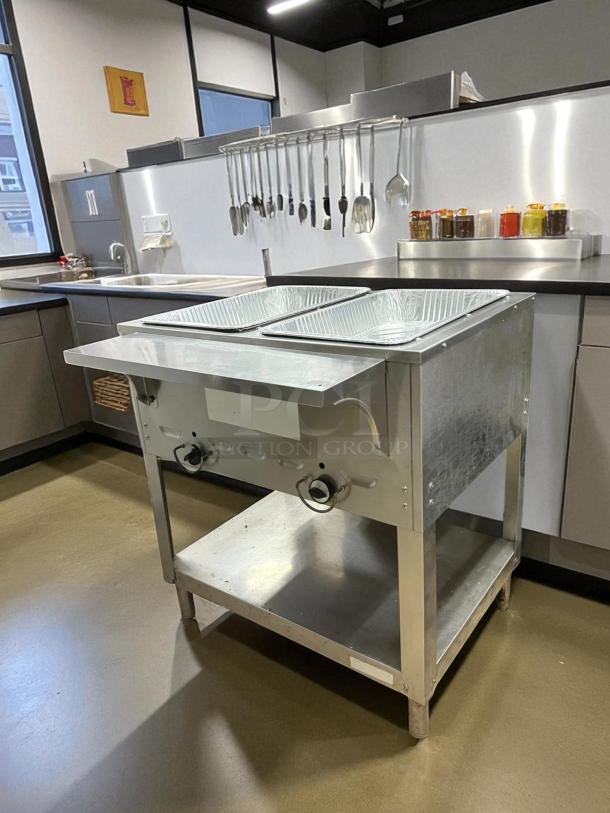 Great Condition - Duke 302 2-Well Aerohot Steamtable Hot Food Unit, 30-3/8", Natural Gas  Tested & Working - Image 2 of 4