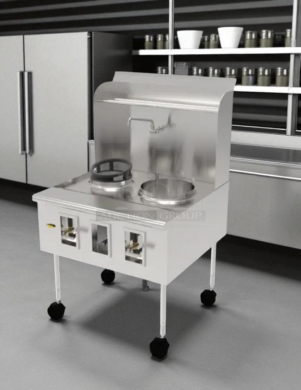 Immaculate Condition - WESTAR RESTAURANT EQUIPMENT, INC. MODEL: C-2 Double Wok Burner Gas Range - Tested & Working - Image 1 of 8