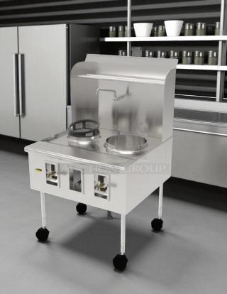 Immaculate Condition - WESTAR RESTAURANT EQUIPMENT, INC. MODEL: C-2 Double Wok Burner Gas Range - Tested & Working