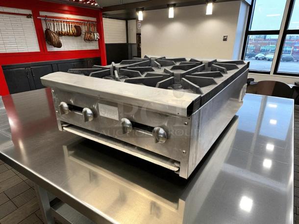 Great Condition - Stratus Model SHP-24-4 Countertop 4 Burner Gas Range - Tested & Working - Image 4 of 5